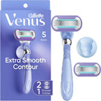 Gillette Venus Deluxe Smooth Swirl Women's Razor Handle + 2 Blade Refills