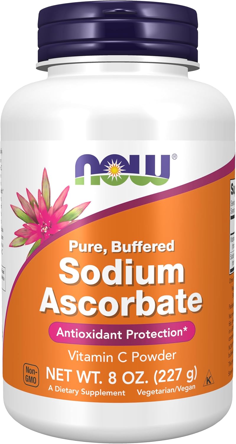 NOW Supplements, Sodium Ascorbate Powder, Buffered, Antioxidant Protection*, 8-Ounce