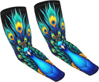1 Pair Sun Protection Arm Sleeves For Men Women Compression Sport Cooling Long Volleyball Sleeve For Garden Football Baseball