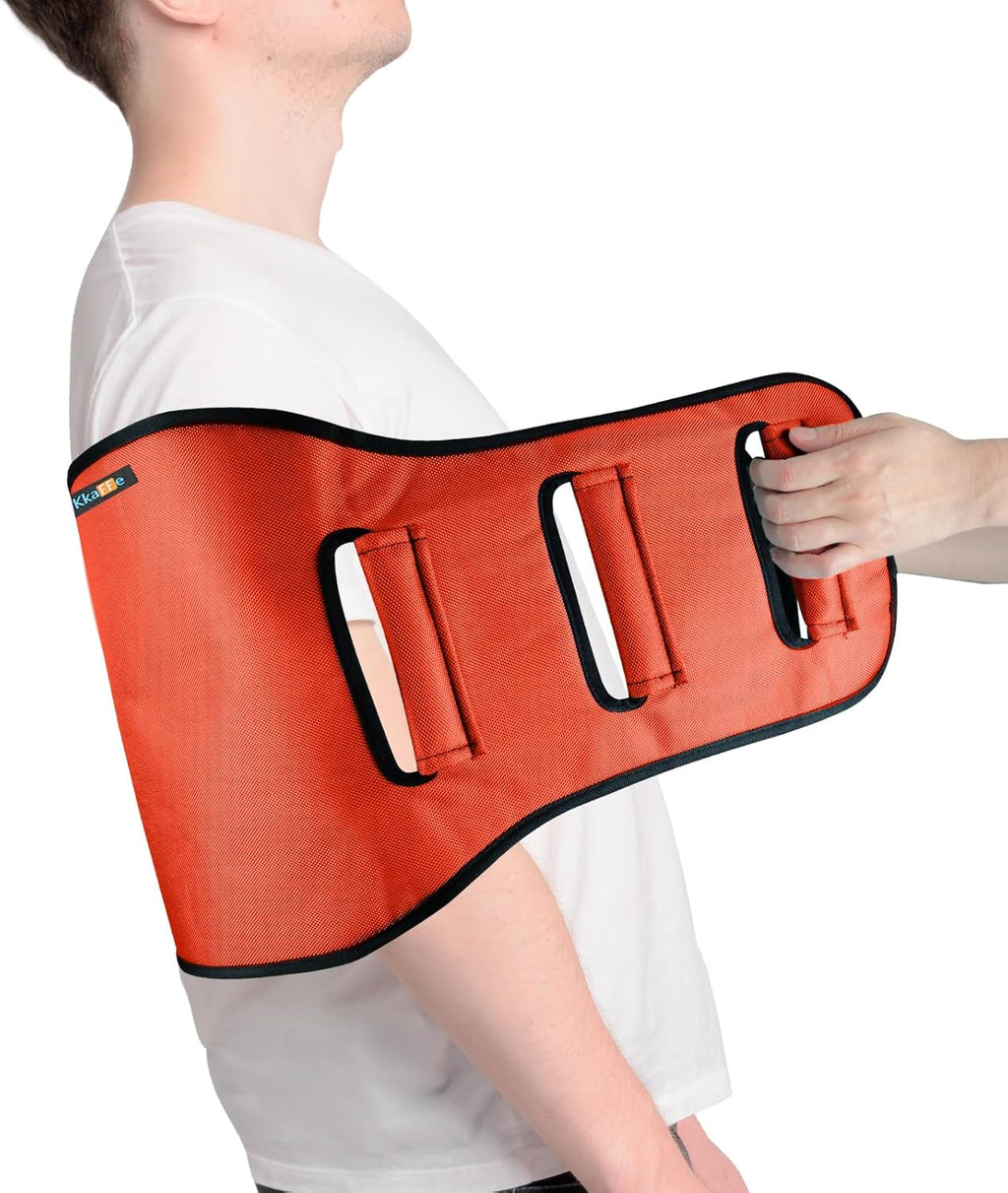 Transfer Sling for Elderly, Padded Assist Gait Belt, Heavy Duty Patient Lift with Straps, Mobility Standing and Lifting Aid for Elderly, Injured, Disabled - Safely Move from Wheelchair and Bed