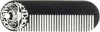 Mustache & Beard Comb Or Fine Tooth Moustache Pocket Metal Powder Coated Black Keychain Comb For Men - 3.25 x 1 Inches by Death Grip