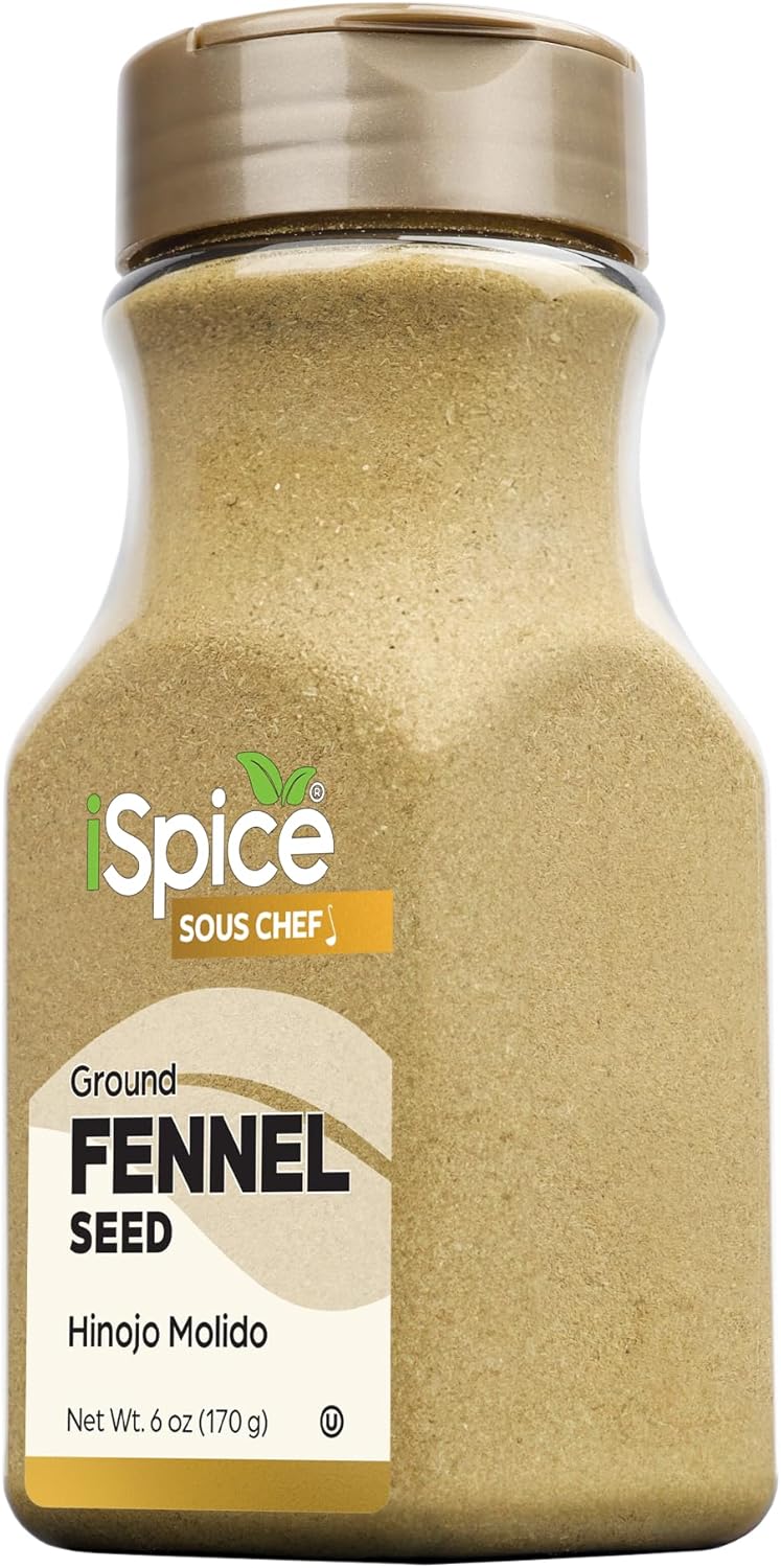 iSpice - GROUND FENNEL SEED POWDER 6oz (170g) (Ground)