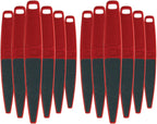 ForPro Red Panda Foot File, 60/100 Grit, Double-Sided Pedicure File for Feet and Heels, 10.5” L (Pack of 12)