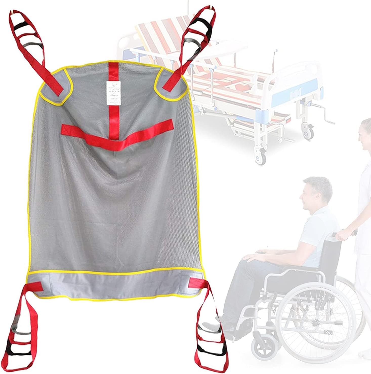 Medical Patient Lift Sling Toileting Lift Sling Stair Slide Board Transfer Divided Lift Sling,Patient Lift Toileting Sling for Shower Home Use,230kg/507 lb Weight Capacity,C