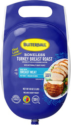 Butterball, Frozen Boneless Turkey Breast Roast with Gravy Packet, 3lbs.