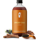 Shaker & Spoon Spiced Chai Cocktail Syrup, 16oz Coffee Syrup for Drinks, Coffee Syrups, Cocktail Mixers, Mocktails, Non Alcoholic Drinks