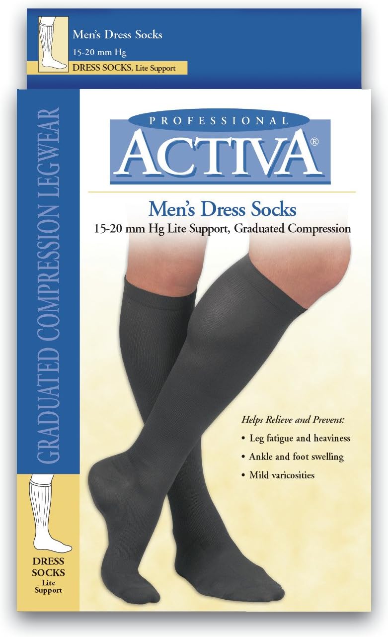 BSN Medical H2503 ACTIVA Sock, Knee High, 15-20 mmHg, Large, Tan