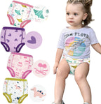 MooMoo Baby Absorbent Potty Training Underwear 4 Packs Cotton Training Pants for 6T