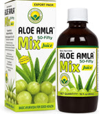 Basic Ayurveda Aloe Vera & Amla Herbal Mix Juice (Pack of 2) | 16.23 Fl Oz (480ml) | Supports Digestion, Immunity & Detox | Rich in Natural Vitamin C | No Added Sugar | Gluten Free, Non-GMO & Vegan