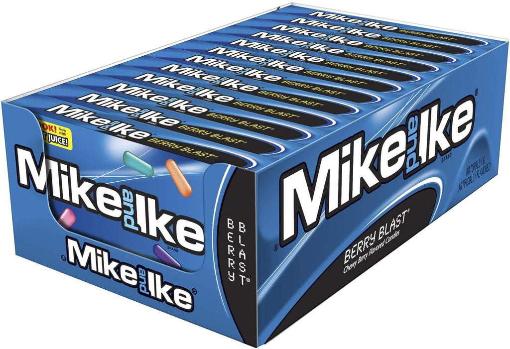 Mike and Ike Candy, Berry Blast, 5oz Theater Box, Pack of 12