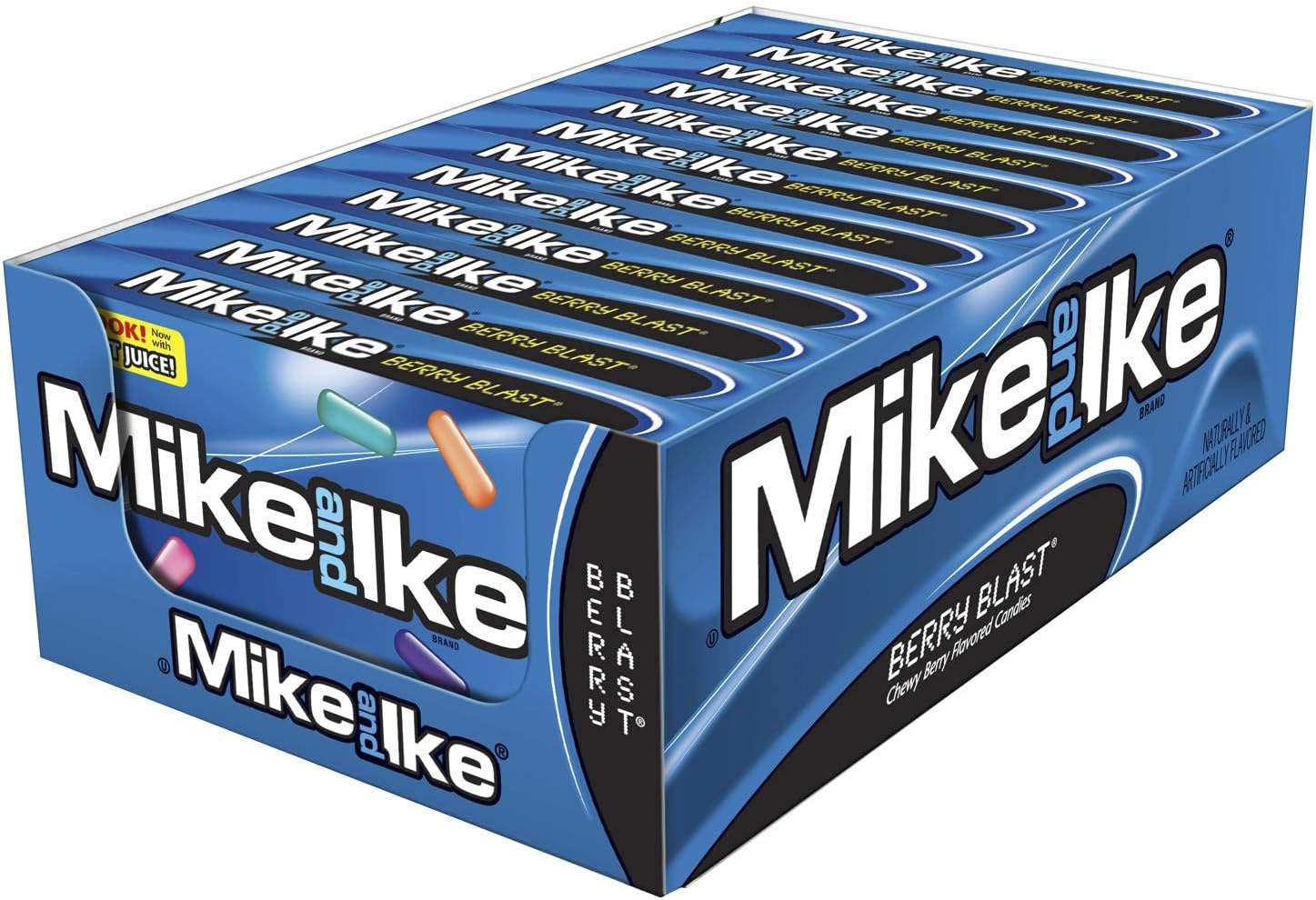 Mike and Ike Candy, Berry Blast, 5oz Theater Box, Pack of 12
