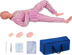 Patient Care Medical Manikin, 5.24ft Life Size Medical Mannequin for Training Multifunction Nursing Training Mannequins for Students Nursing Education Teaching Medical Training Skills(Famale)