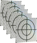 60PCS 40 * 40mm White Reflective Tape Survey Targets Reflective Adhesive Target Sheets for Total Stations Laser Target Sheet