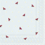 IHR 20 Luxury Paper Luncheon Napkins- Little Ladybirds (Light Blue)