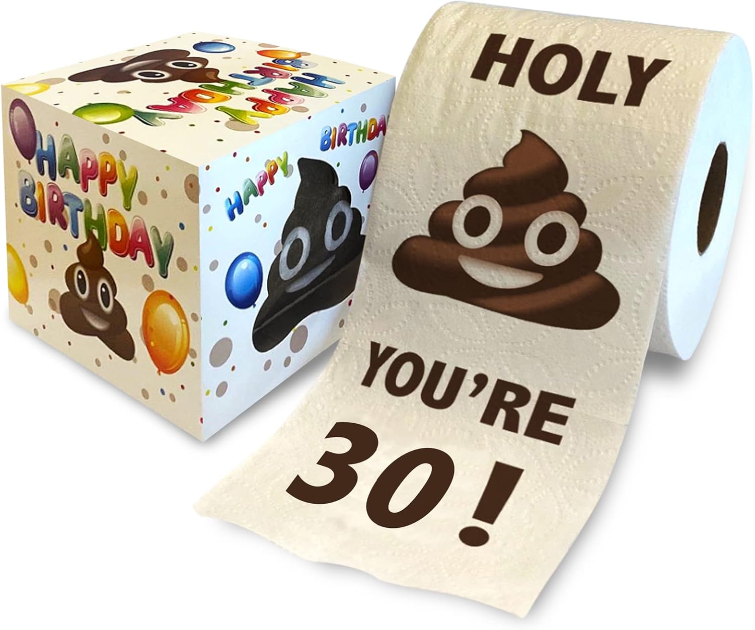 Printed TP You're 30 Birthday Toilet Paper Gift - 30th Bday Party Funny Birthday Gift Joke Toilet Paper Prank, Novelty Unique Birthday Presents for Men, Women, Family, Friends - 500 Sheets