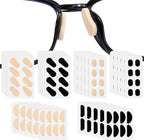 EVA Foam Nose Pads for Glasses, 30 Sheets/120 Pairs Non-Slip Cushion, Soft Eyeglass Nose Pads Lightweight Silicone Adhesive Grips Skin/Black 1mm/1.5mm