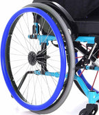 Silicone Wheelchair Push Rim Covers, Silicone Hand Push Cover, Non-Slip Wear-Resistant Hand Push Cover, Improve Grip and Traction (Color : B, Size : 24 Inch)