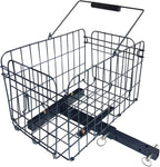 Mobility Scooter Rear Basket, Portable Foldable Metal Accessory Basket (Only Works with Scooters & Power Chairs Equipped with 1" x 1" Hitch Receiver)