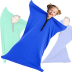 OUTREE Sensory Sock for Kids, Small,3-5 Years,39''×27'',Good for Height:2'9'' - 3'6'',Full Body Sock Provides Deep Pressure Input, Sensory Toys for Autistic Children with A Carrying Bag,Blue