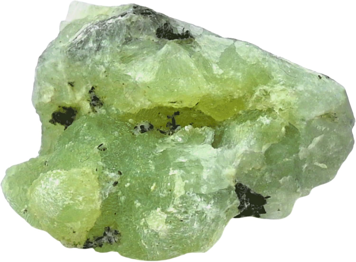 Amazing Gemstone Prehnite Raw Crystals and Healing Stones, Natural Rocks For Tumbling - DIY Raw Stones And Crystals (1 Piece)
