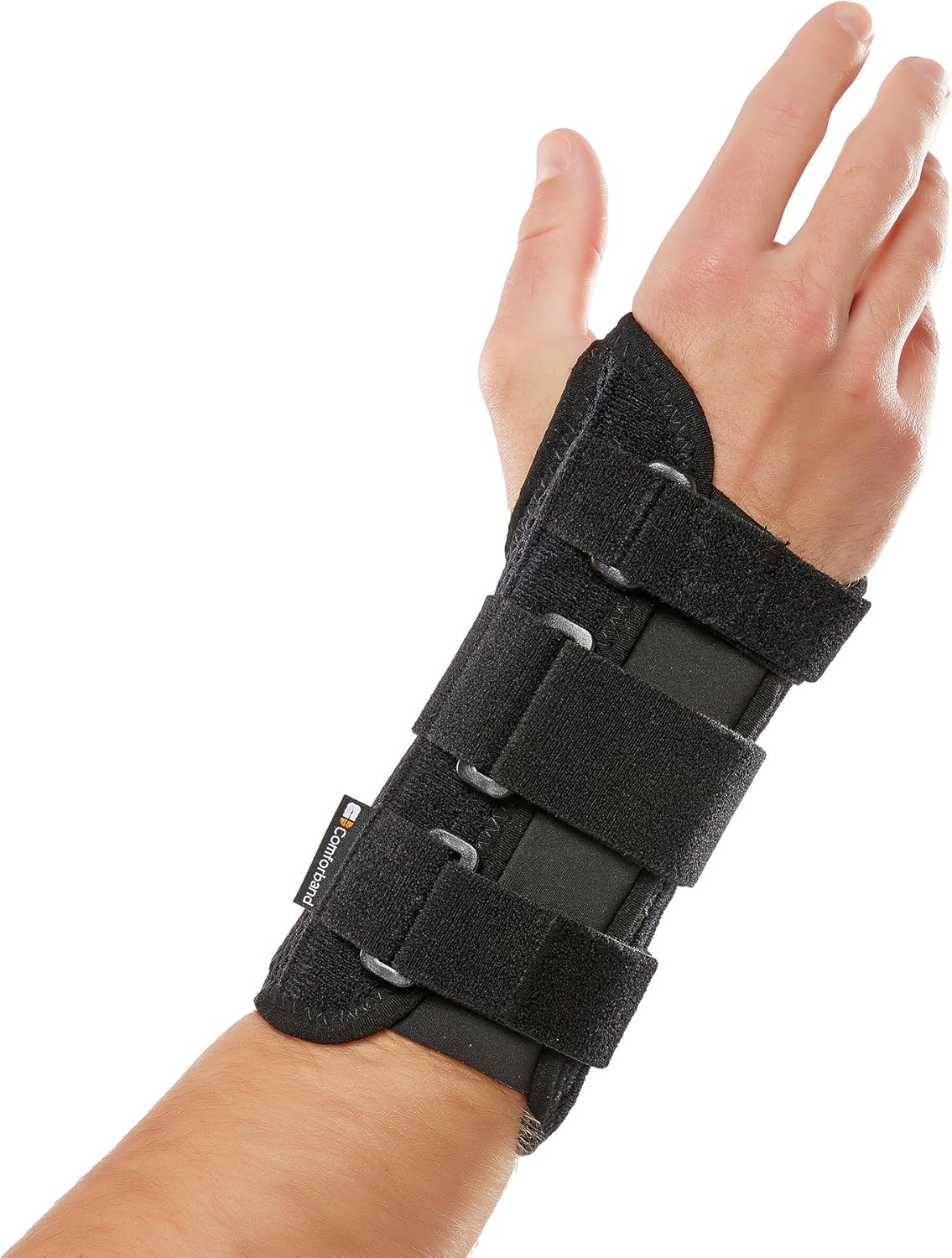 Deluxe 3-Strap Wrist Brace – Adjustable Support for Carpal Tunnel, Fractures, Tendonitis, and Post-Op Recovery – Lightweight, Breathable Design for Day and Night Use (S/M, Right Hand)