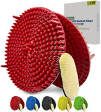 10.4" Heavy Duty Grit Trap (2-Pack) & Wash Mitt Kit - Premium Car Wash Bucket Filter Insert, Dirt Separator, Fits 3-5 Gallon (Red Kit)