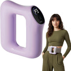 Deep Tissue Percussion Massage Gun, Ergonomic Fascia Blaster with 3 Modes & 5 Levels, Fascia Ring Massager with Belt for Muscle Relief & Full-Body Relaxation (Purple)