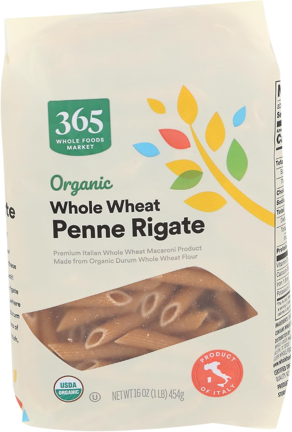 365 by Whole Foods Market, Organic Whole Wheat Penne Rigate, 16 Ounce