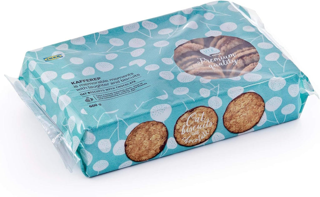 IKEA KAFFEREP Oat biscuits, chocolate, UTZ certified (Pack of 1, 21.2 OZ)