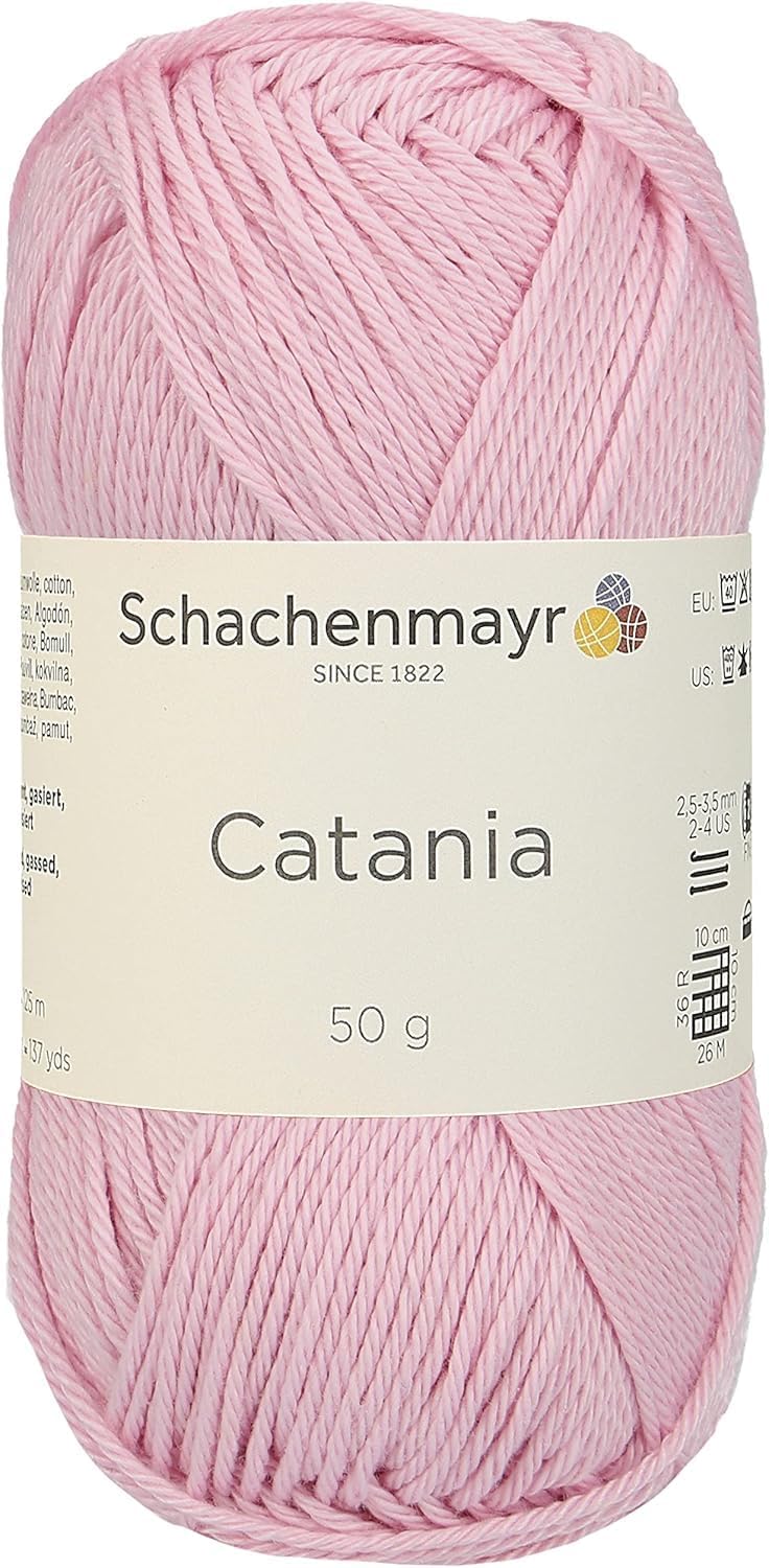 Schachenmayr (SMC) Catania Originals – 100% Mercerized Cotton Yarn, 50g (1.76oz), 125m (136 Yards) – Fine Sport #2 – Soft, Durable Thread for Amigurumi, Knitting, Crochet & Baby Projects (246)
