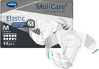 MoliCare Premium Incontinence Brief, 10D - Heavy Absorbency Adult Diaper with Refastenable Tabs - Unisex, Size Medium, 14 Count, 1 Pack