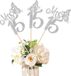 12 Pack Happy 15th Birthday Party Decorations, Mis 15 Centerpiece Sticks for Table, Hello 15 Fabulous Table Toppers, Cheers to 15 Years Old Birthday Anniversary Party Decotations Silver