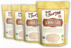 Bob's Red Mill Blanched Almond Flour, Finely Sifted - 1 Pound (Pack of 4) - Non-GMO, Gluten Free, Paleo, Vegan, Keto Friendly