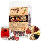 Kidney Tea Formula Ginseng Six Treasure Tea - Pure Natural Chinese Traditional Herbal Ginseng Six Treasure Kidney Detoxification Purification Tea Bag, Contains 7 Precious ingredient Formulas （30 bags/1 Pack)
