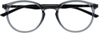 OPULIZE MET Blue Light Blocking Glasses for Women Men, Slim Round Frame with Spring Hinges and Scratch Resistant, Computer Glasses with Anti-Reflective, Grey, (Pack of 1)