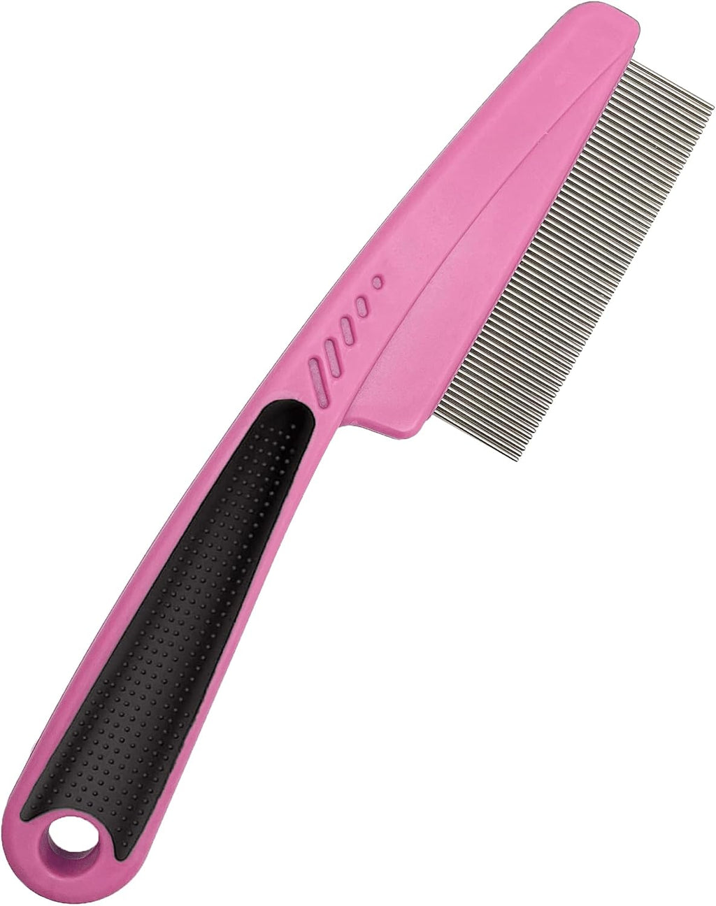 Multifunctional Stainless Steel Fine-Toothed Dandruff Comb, Professional Scalp Care Tool, Suitable for Children and Adults (Pink)