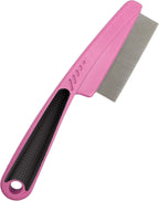 Multifunctional Stainless Steel Fine-Toothed Dandruff Comb, Professional Scalp Care Tool, Suitable for Children and Adults (Pink)