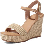 mikarka Women's Espadrille Wedge Sandals: Ankle Strap Platform Open Toe Wedges - Stylish High Heel Dressy Summer Wedges for Women, Inspired by Espadrilles