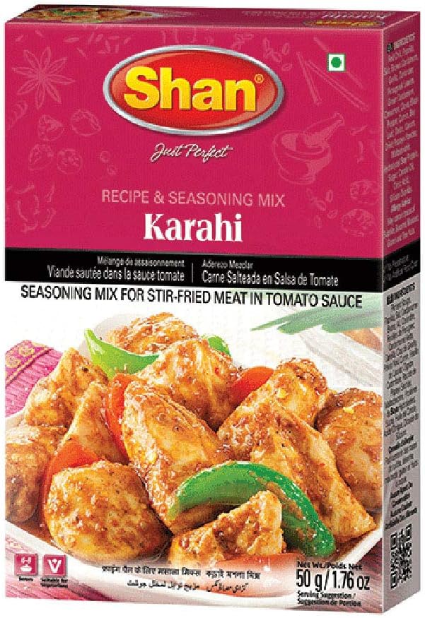 Shan - Karahi Seasoning Mix (50g) - Spice Packets for Karahi Masala
