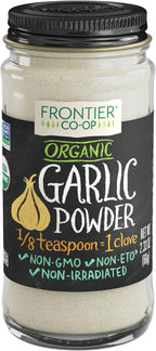 Frontier Garlic Powder Organic Bottle, 2.33 Ounce