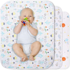 Baby Portable Changing Pad Waterproof Diaper Changing Mat Travel 3 Pack Washable Mattress Pad Reusable Under Pads Changing Pad Liners 22" x 27.5"