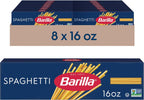 Barilla Spaghetti Pasta, 16 oz. Box (Pack of 8) - Non-GMO, Made with Durum Wheat Semolina - Kosher Certified