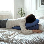 Face Down Pillow After Eye Surgery - Prone Face Down Massage Pillows Headrest for Bed - Vitrectomy Recovery Equipment, Blue