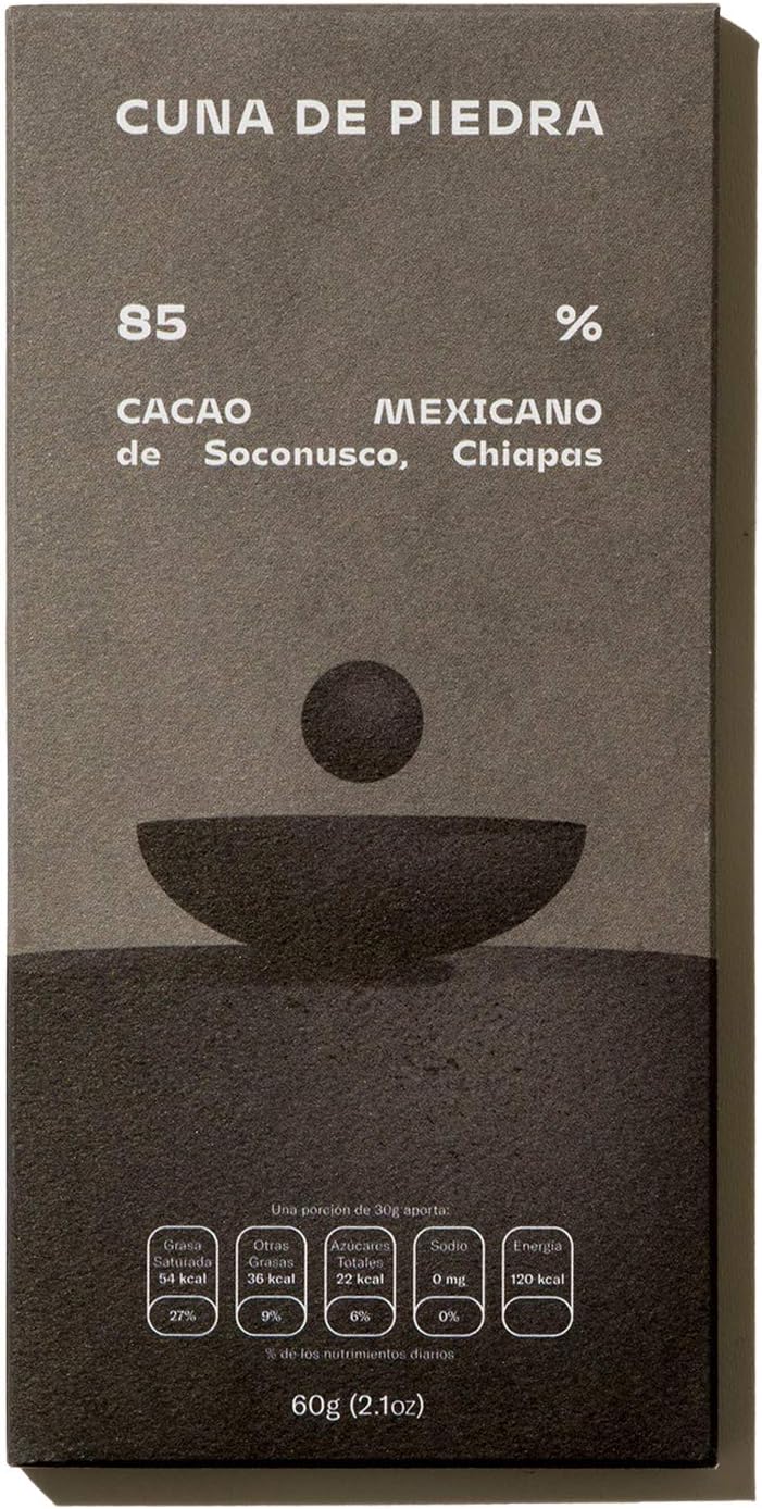 Cuna de Piedra Soconusco Chiapas 85% Dark Chocolate Bar | Directly Source, Single Origin Cacao, Made in Mexico | 1 x 60g Bar