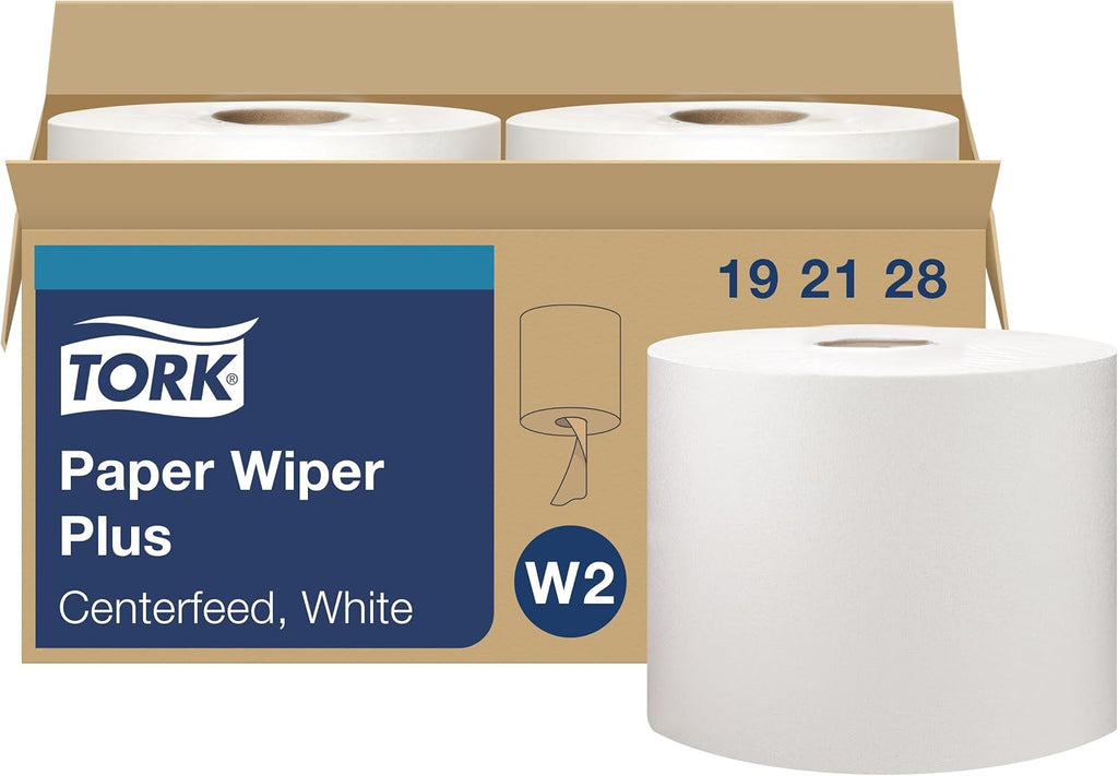 Tork Paper Wiper Plus White W2, 2 x 300 Sheets, 192128