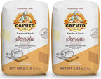 Molino Antimo Semolina Semola Flour, 1 Kilo bag , (Pack of 2)
