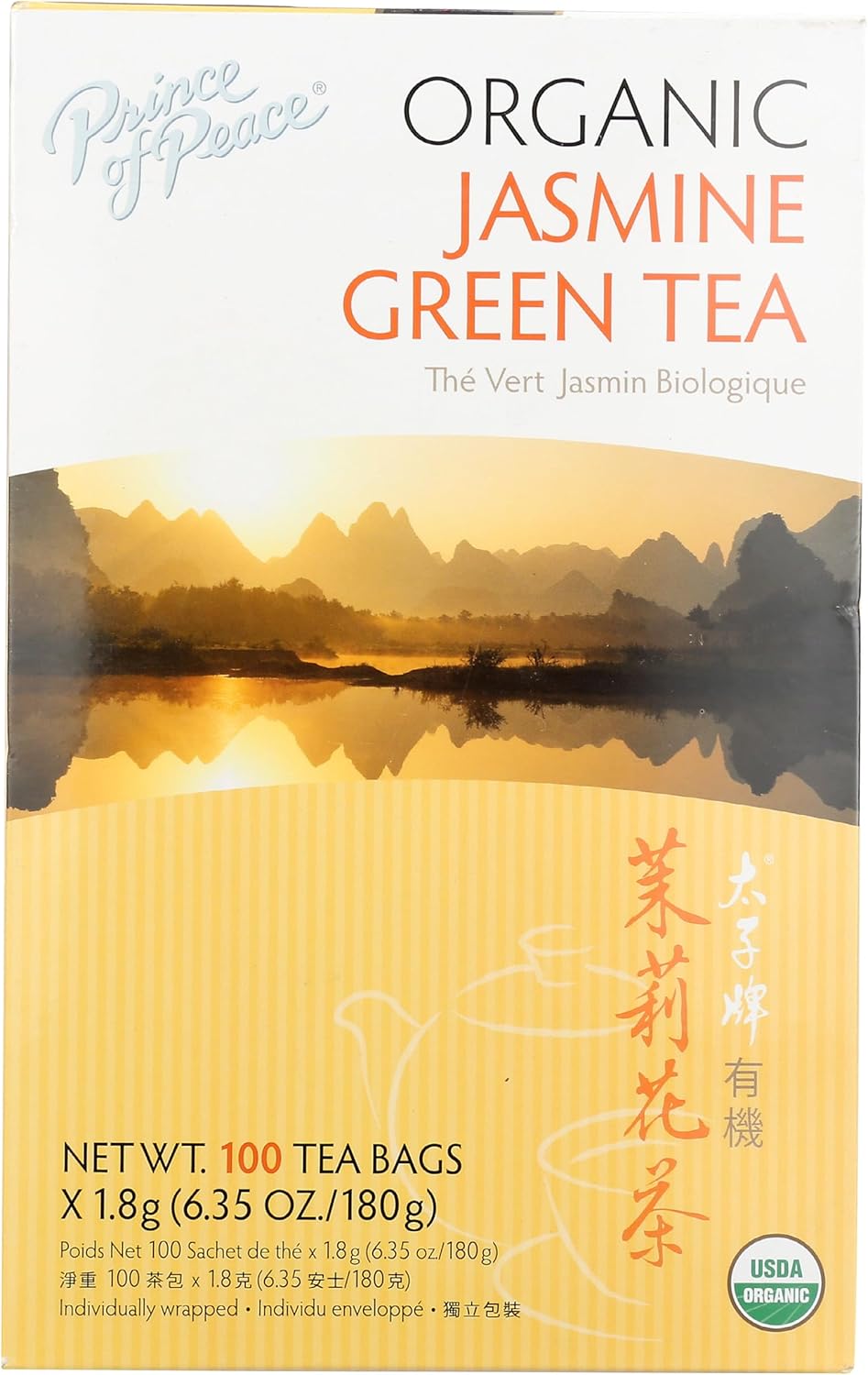 Prince of Peace® Organic Jasmine Green Tea 100 ct