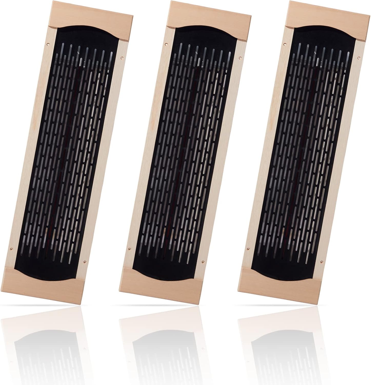 3Pcs Full Far Infrared Carbon Fiber Glass Red Light Heater Tube, Infrared Sauna Heater Tube Sauna Accessories, 110V Heater, Infrared Suana Heating Tube for Wooden Indoor/Outdoor Sauna (110V)