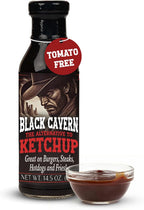 Black Cavern - The Ketchup Alternative, Tomato-Free Condiment for Burgers, Steaks, Hot Dogs & Fries, No High Fructose Corn Syrup, Made in USA, 14.5 oz