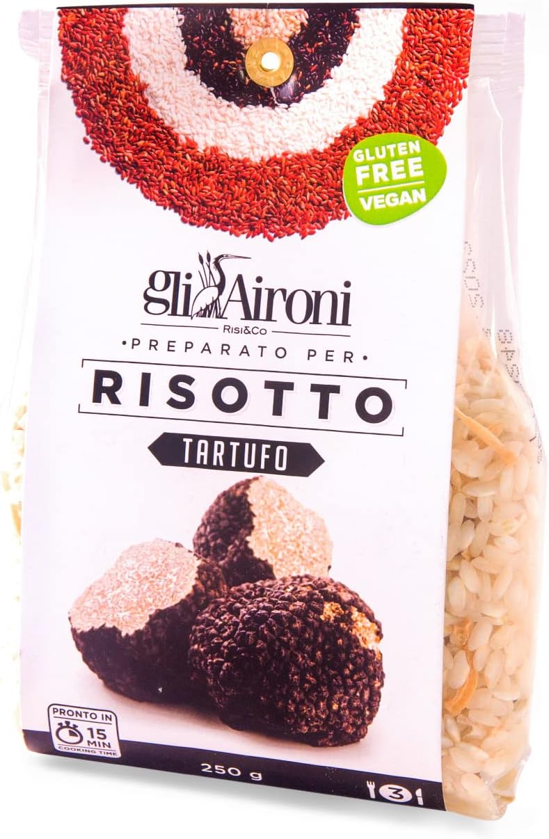 Gli Aironi. Risotto Mix. Rice with Truffles. 250g (8.82oz)